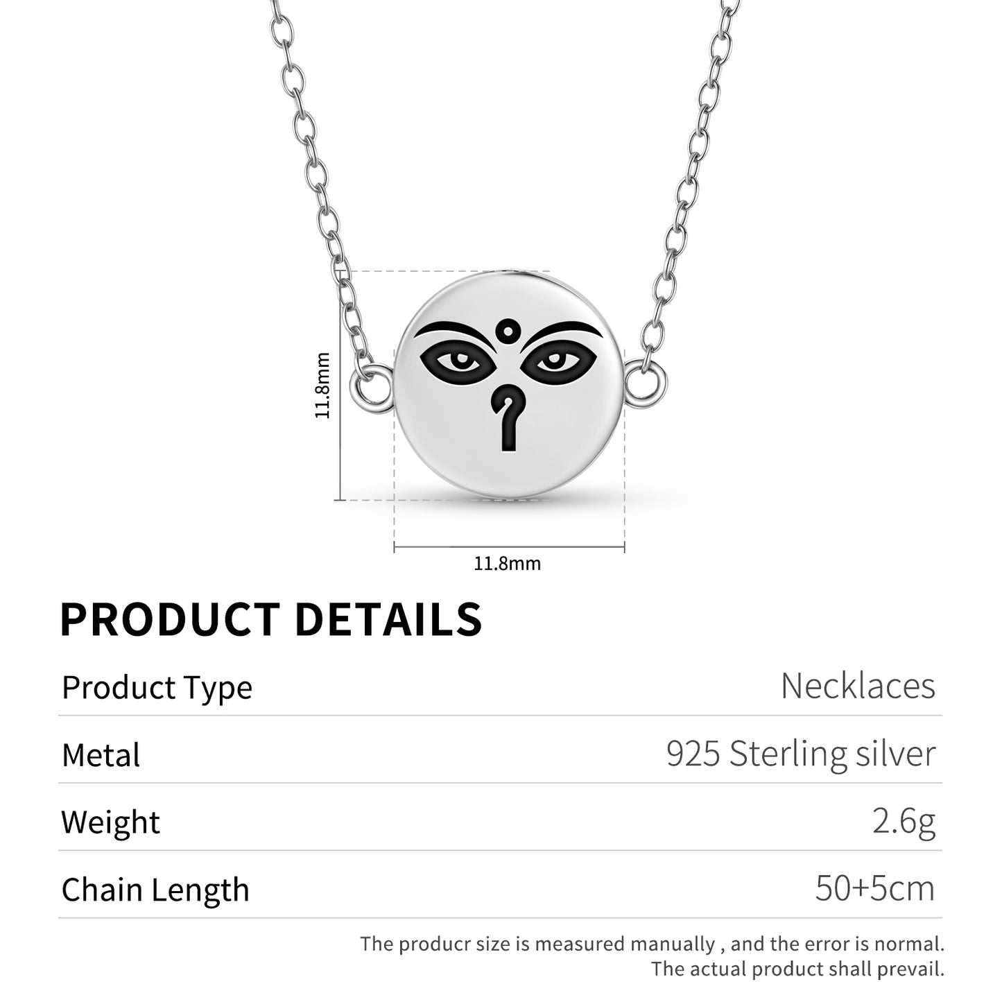 Buddha Eyes Buddhist Symbols Necklace
