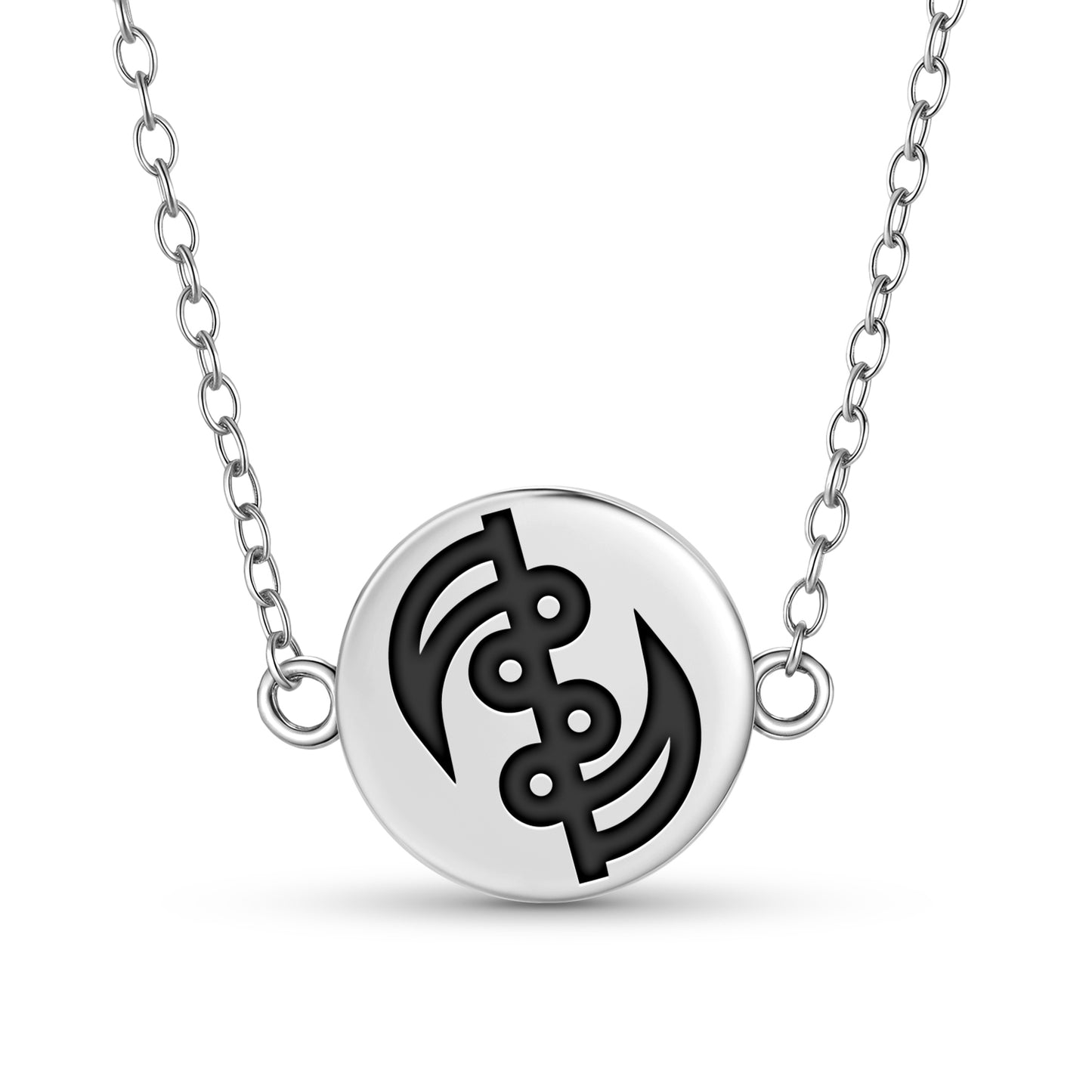 Gye Nyame Adinkra Symbols Necklace