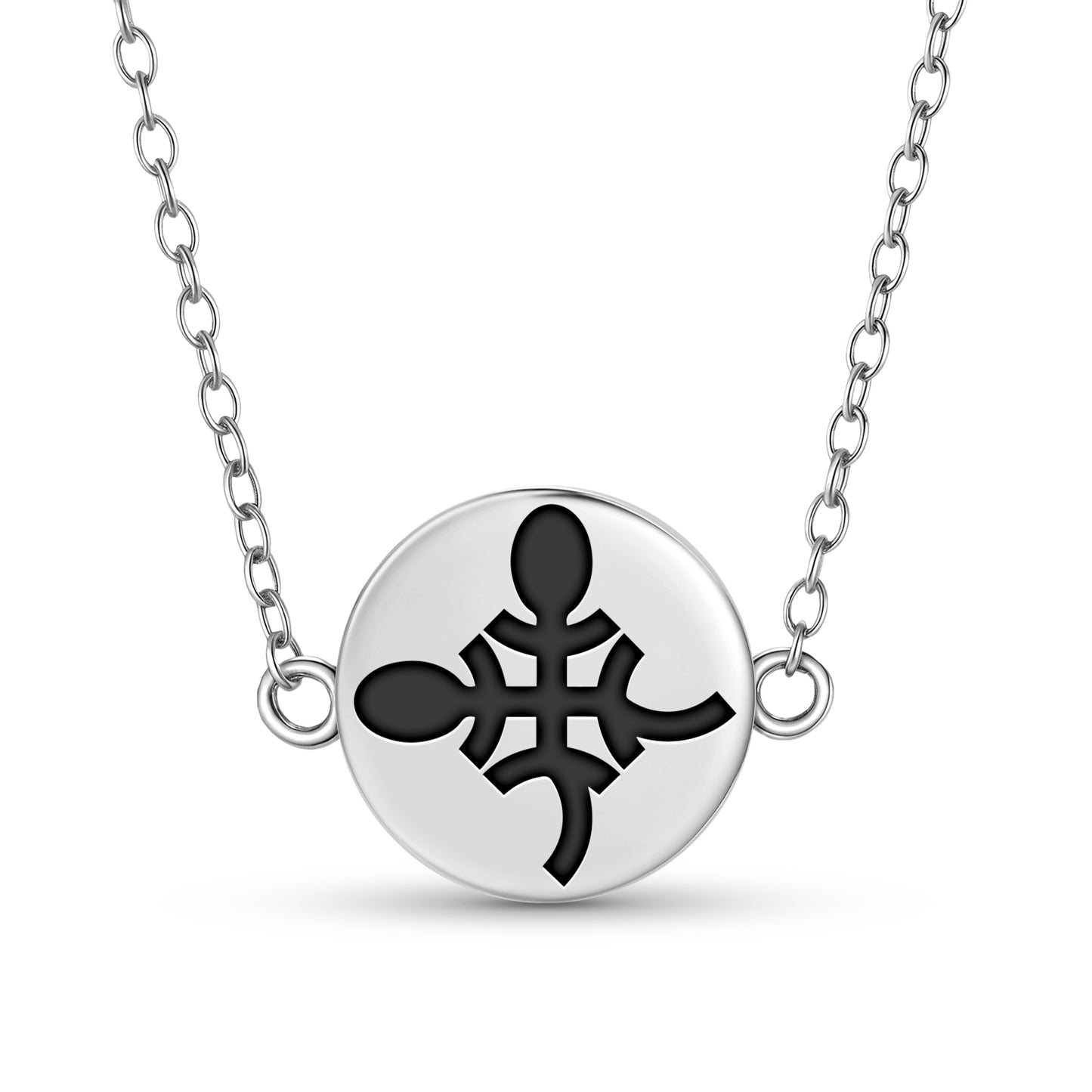 Funtumfunafu Denkyemfunafu Adinkra Symbols Necklace