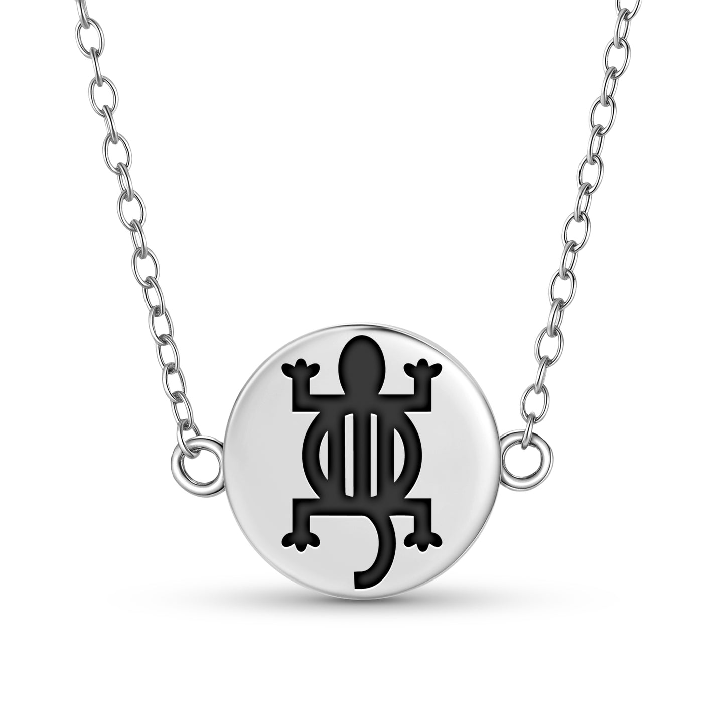 Denkyem Adinkra Symbols Necklace