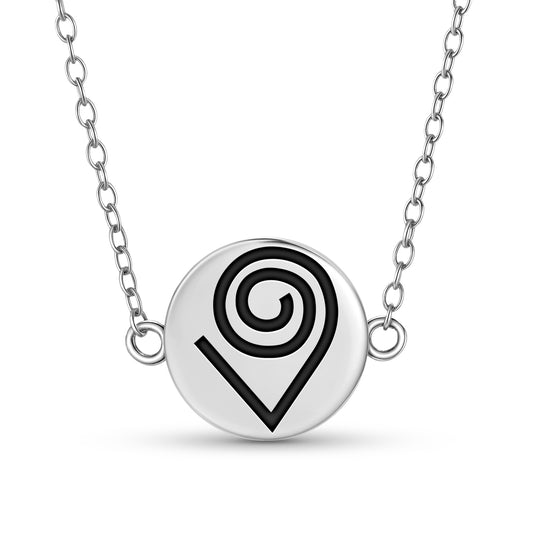 Kokuromotie Adinkra Symbols Necklace