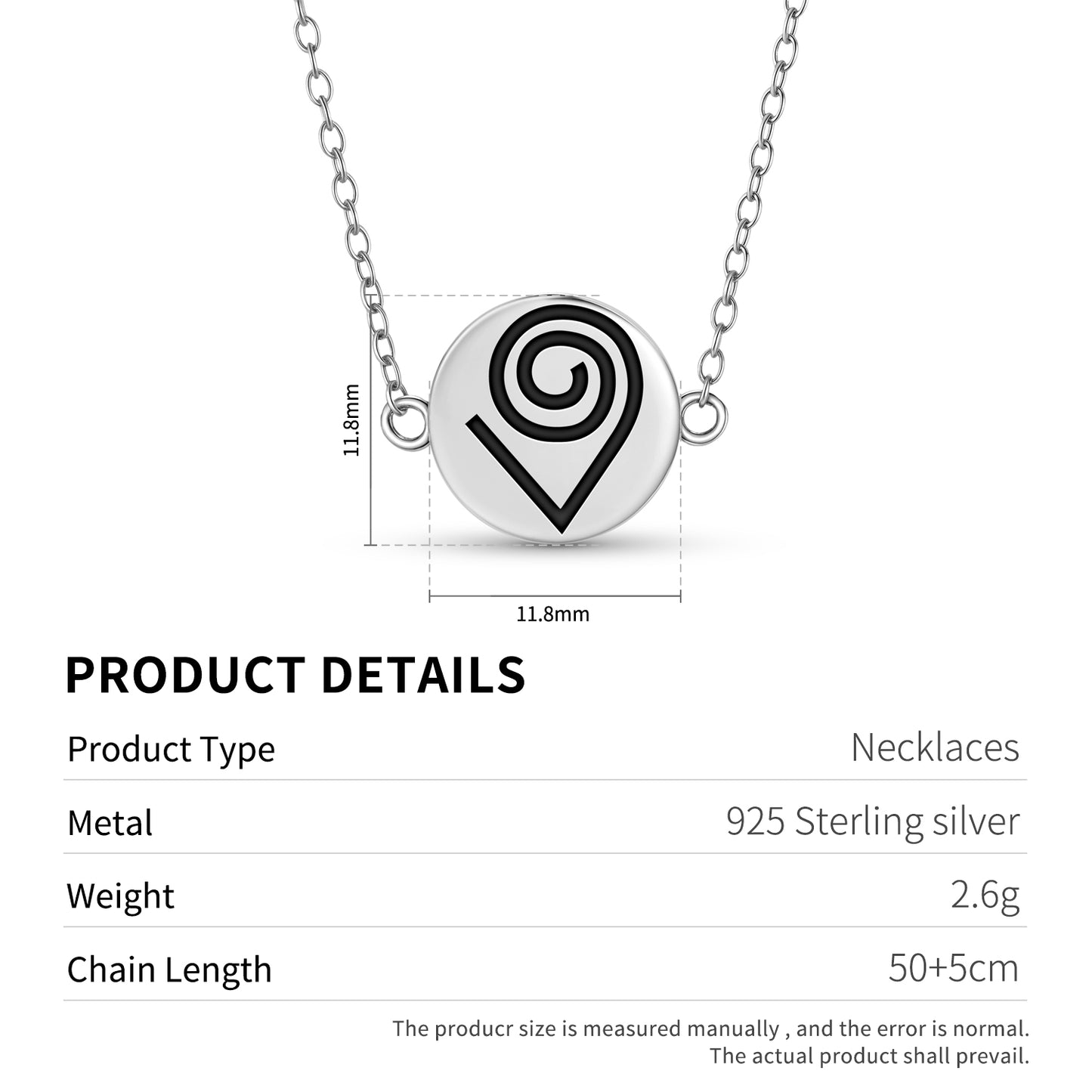 Kokuromotie Adinkra Symbols Necklace
