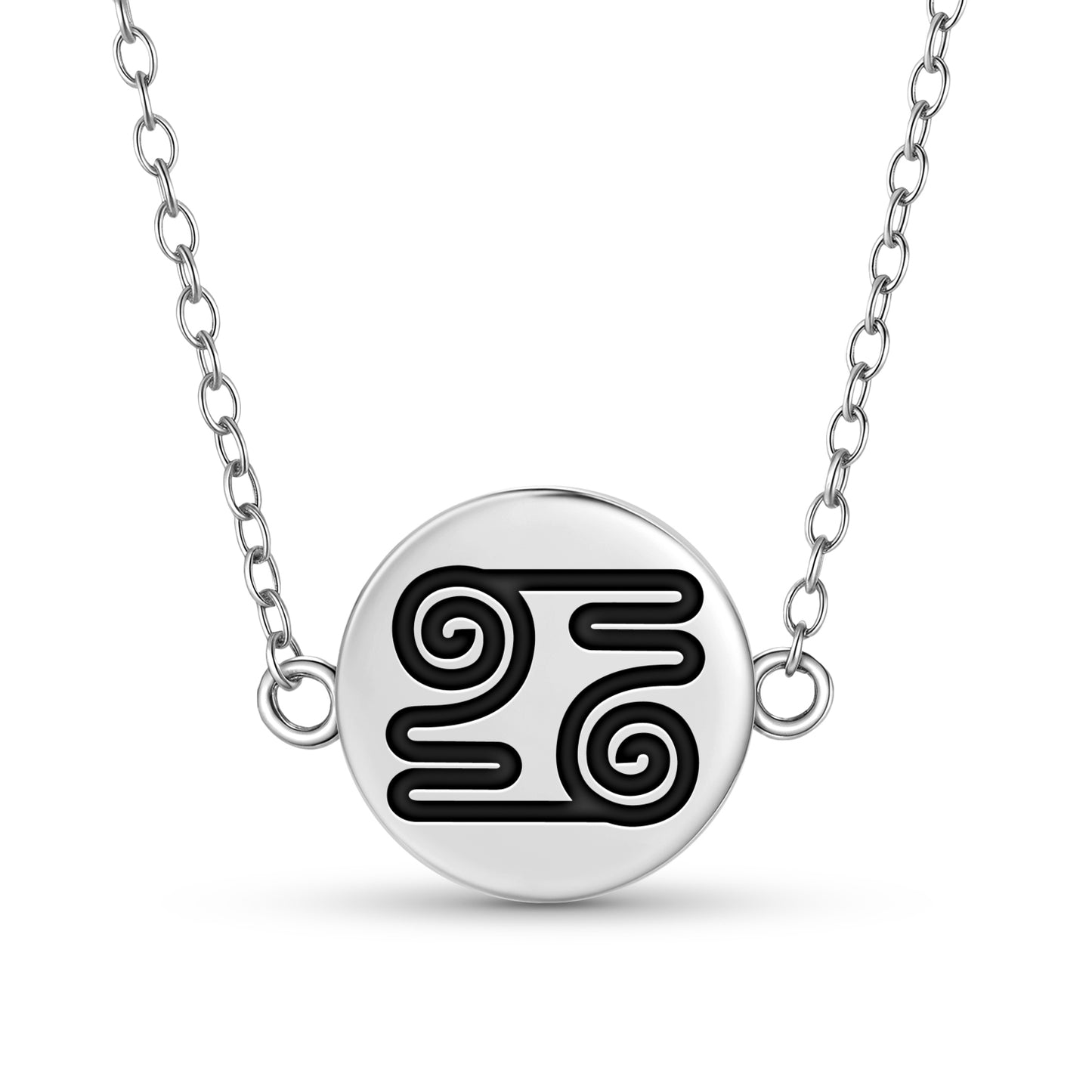 Kwatakye Atiko Adinkra Symbols Necklace