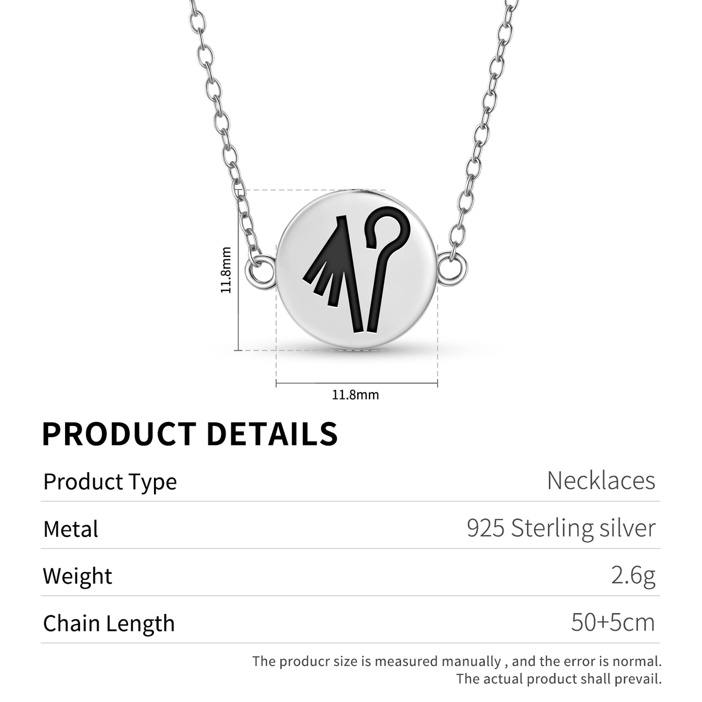 Crook and fall Egyptian Symbols Necklace
