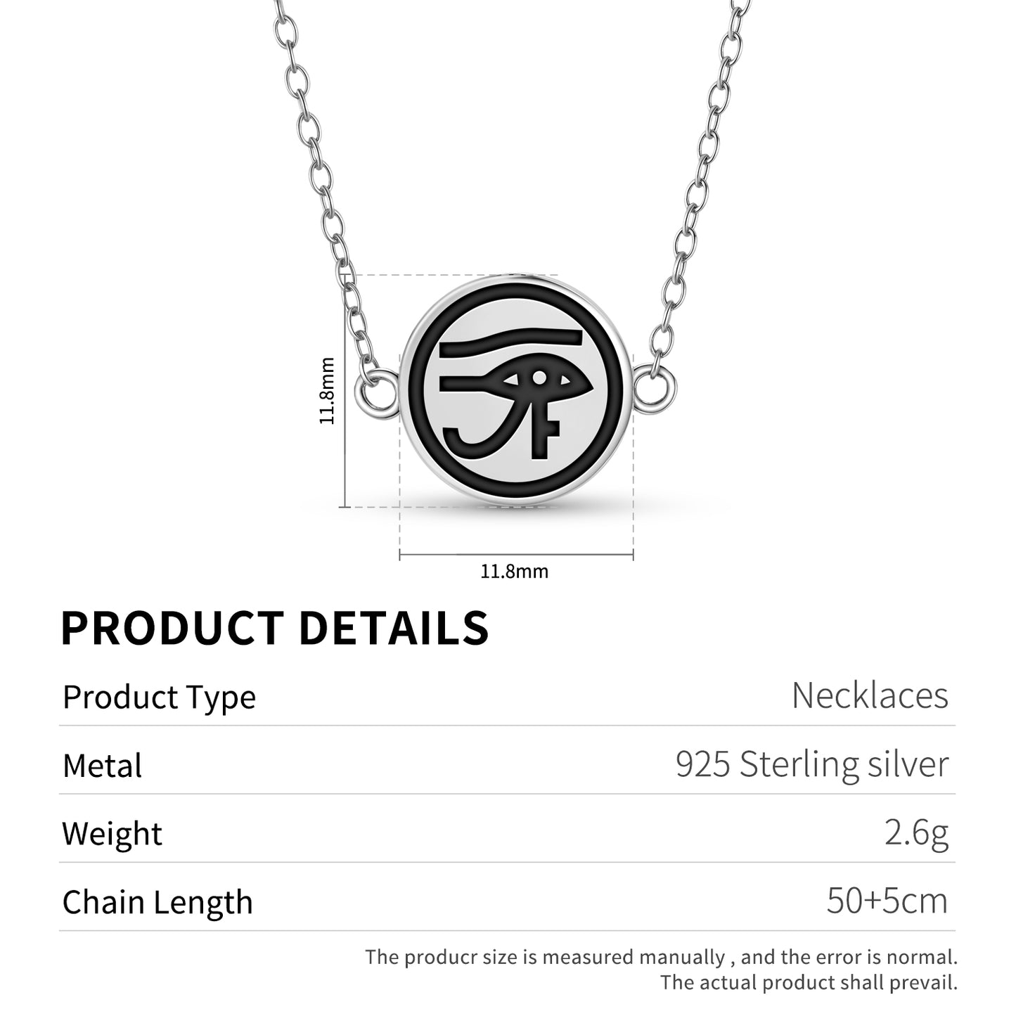 Wedjat Egyptian Symbols Necklace