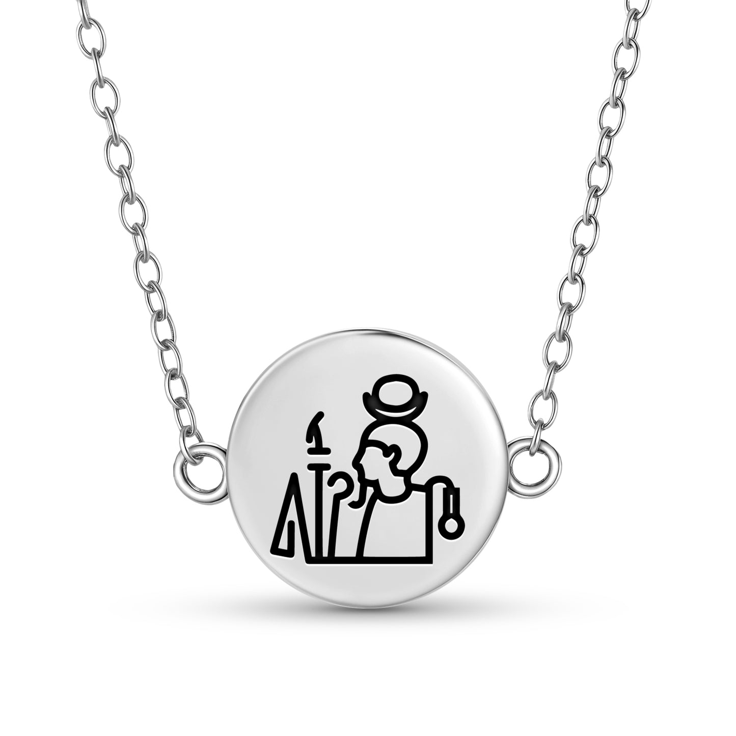 Khonsu Egyptian Symbols Necklace