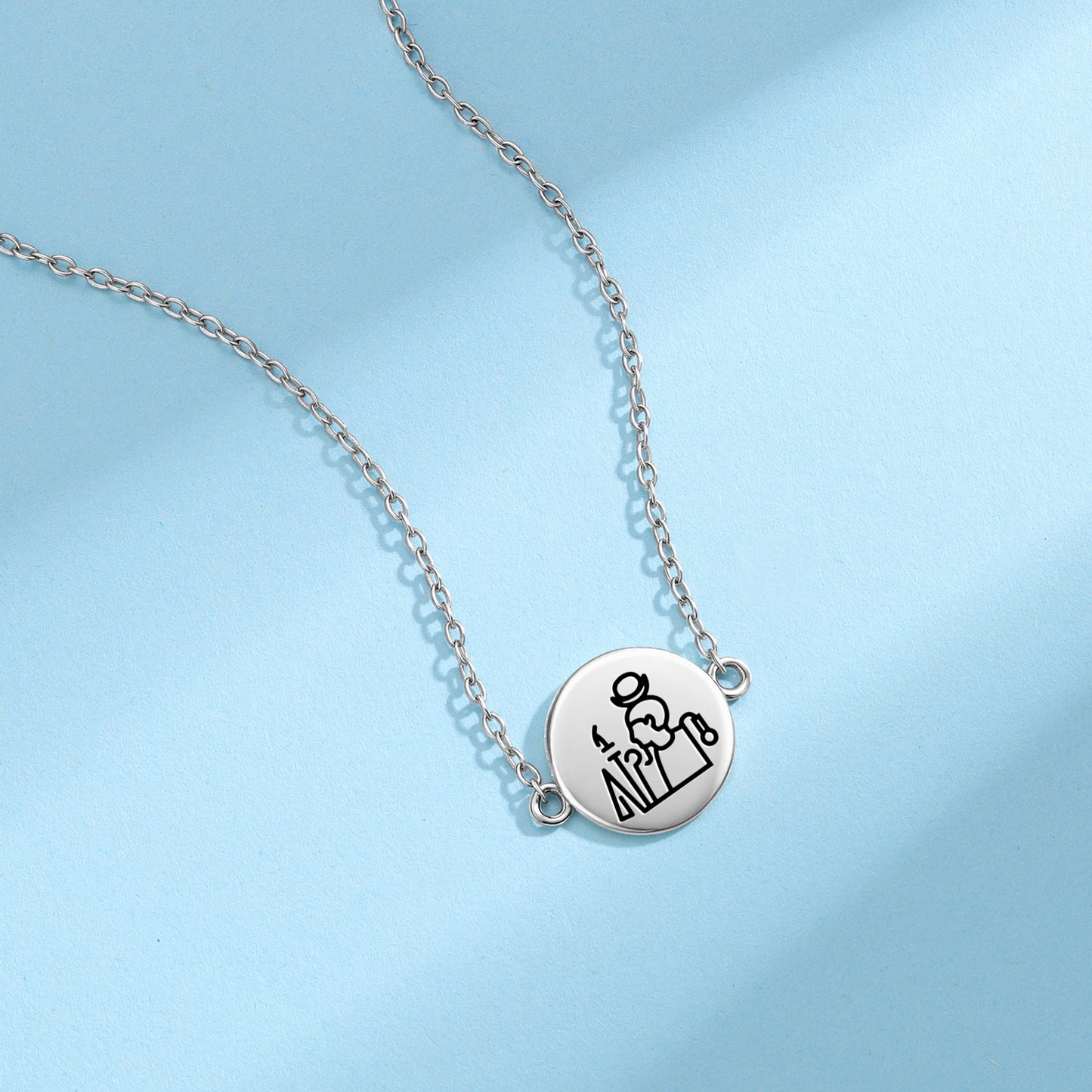 Khonsu Egyptian Symbols Necklace