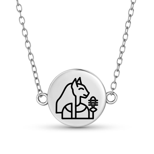 Bastet Egyptian Symbols Necklace