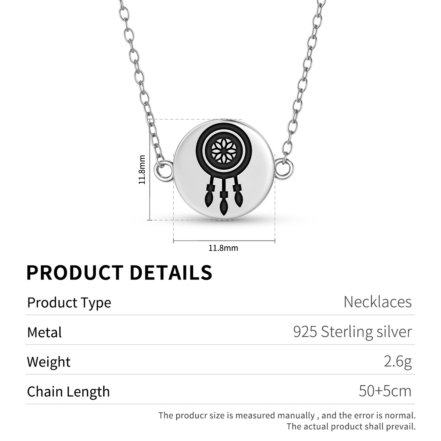 Dreamcatcher Lakota Sioux Symbols Necklace
