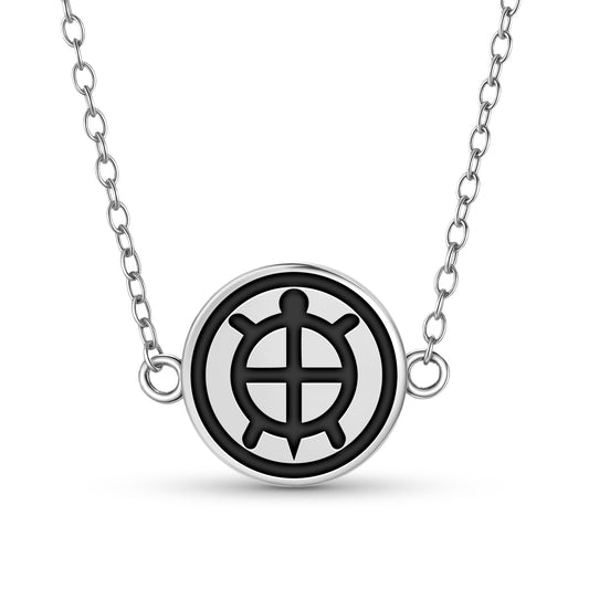 Tortoise Umbilical Bag Lakota Sioux Symbols Necklace