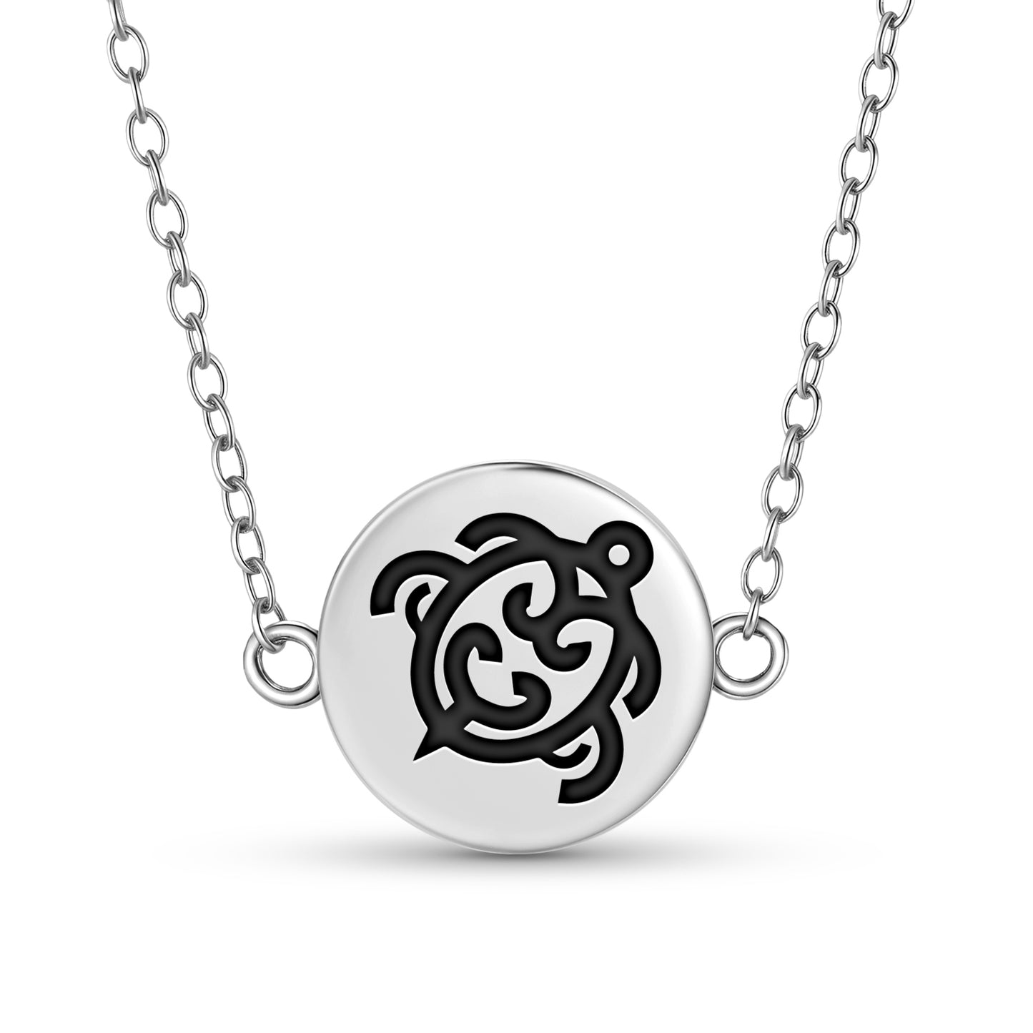 Koru Honu Maori Symbols Necklace