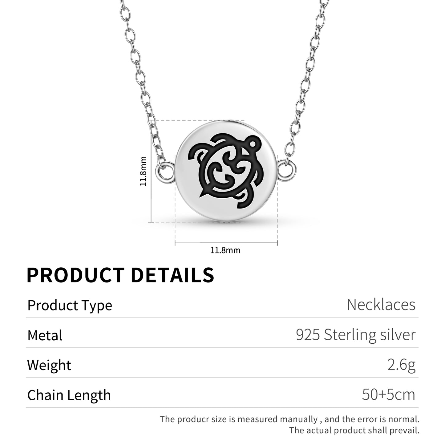 Koru Honu Maori Symbols Necklace
