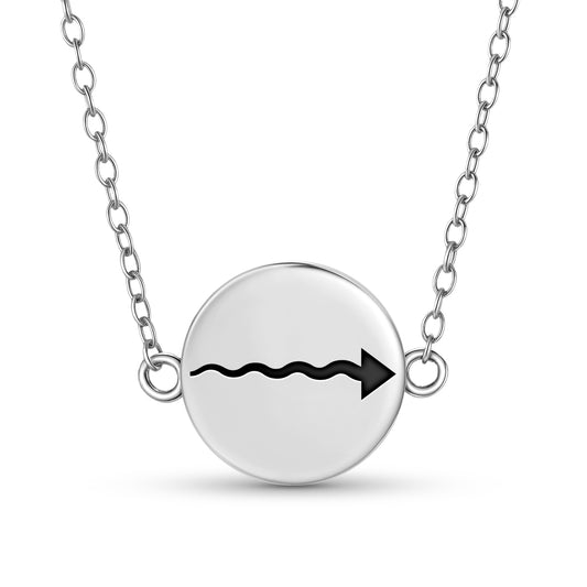 Acceleration Native Rock Art Symbols Necklace