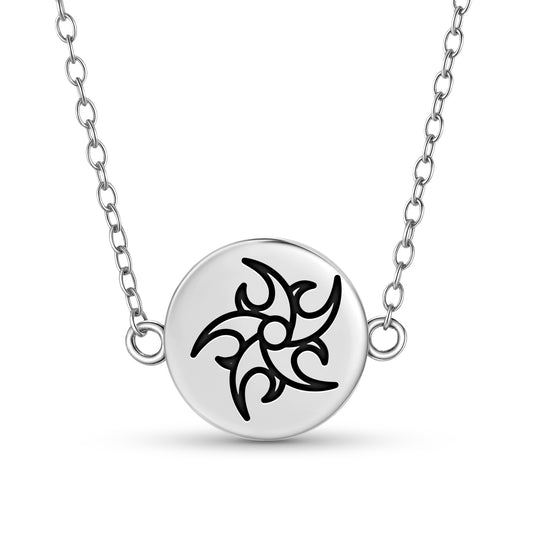Eight magnets Crop Circles Symbols Necklace