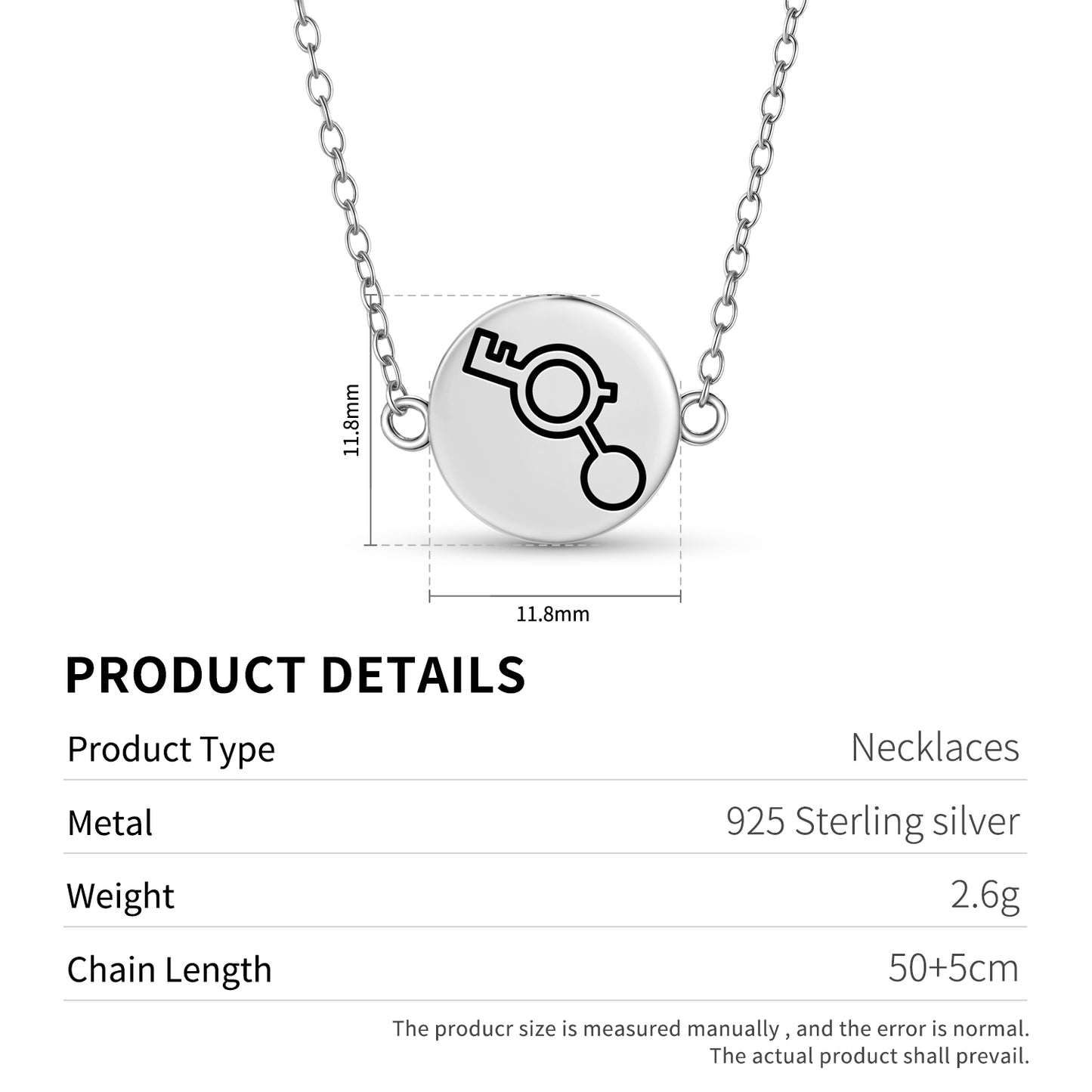 Solar System Crop Circles Symbols Necklace
