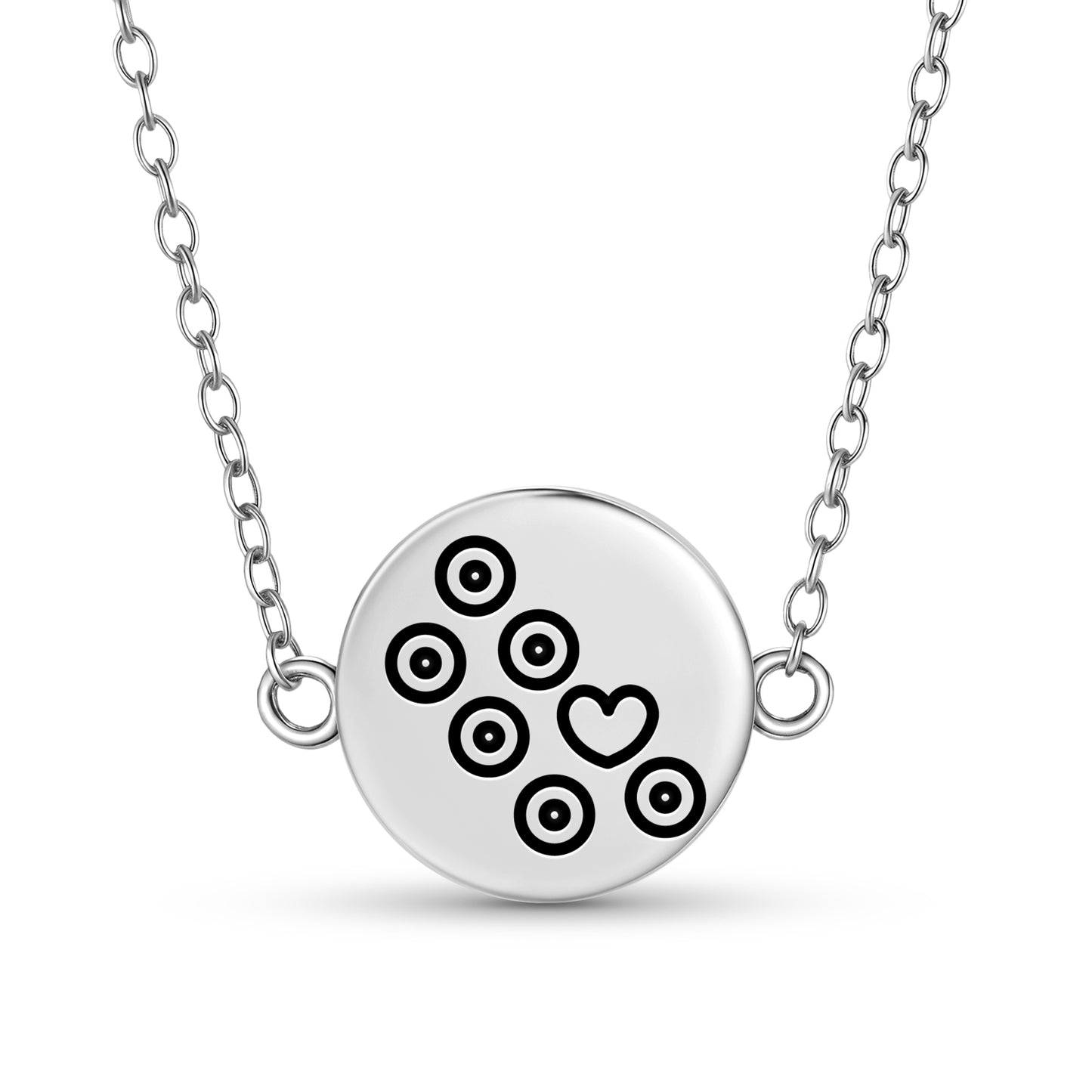 Seven Chakras Crop Circles Symbols Necklace