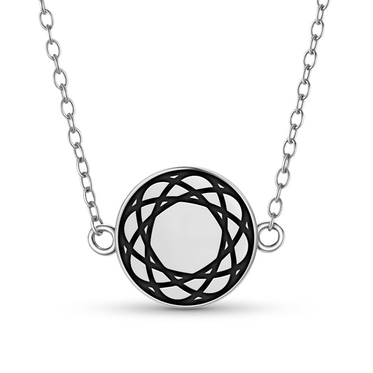 Torus Crop Circles Symbols Necklace