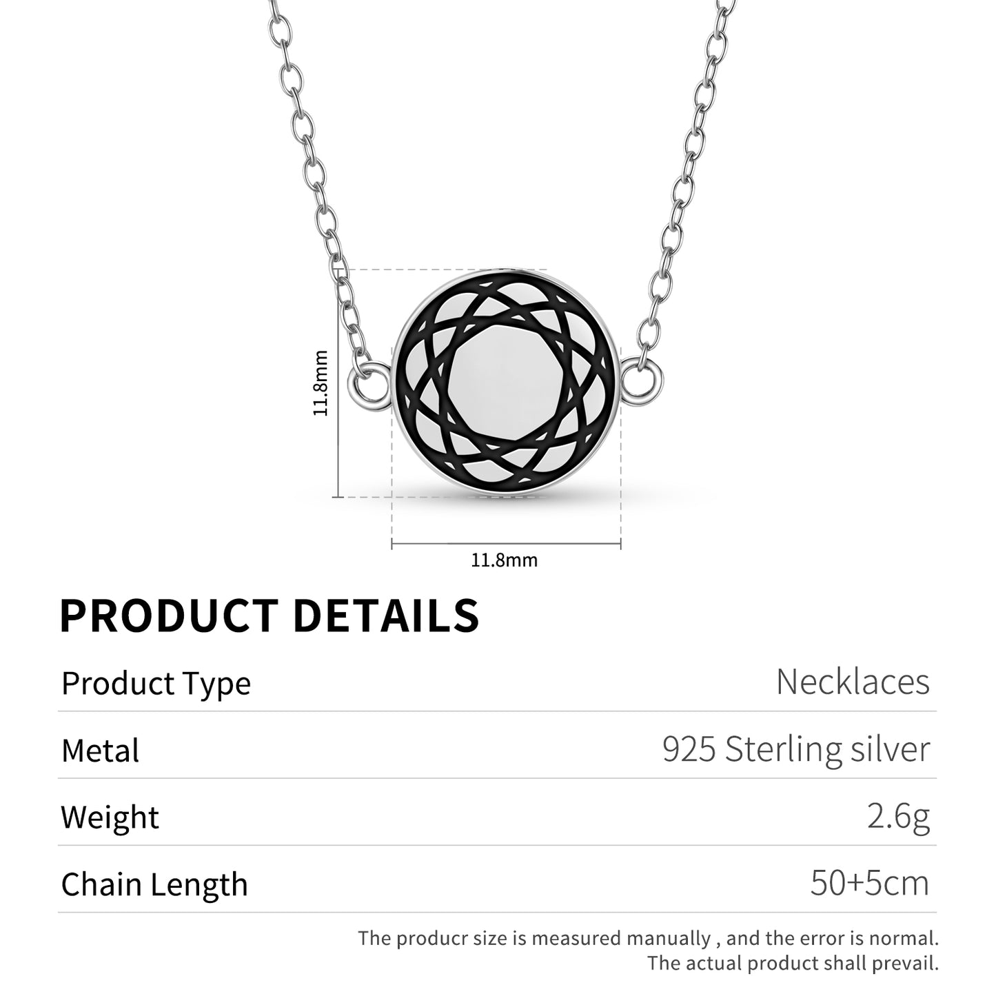 Torus Crop Circles Symbols Necklace
