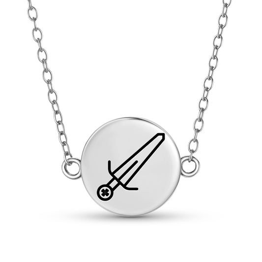 Templar Sword Templar Symbols Necklace