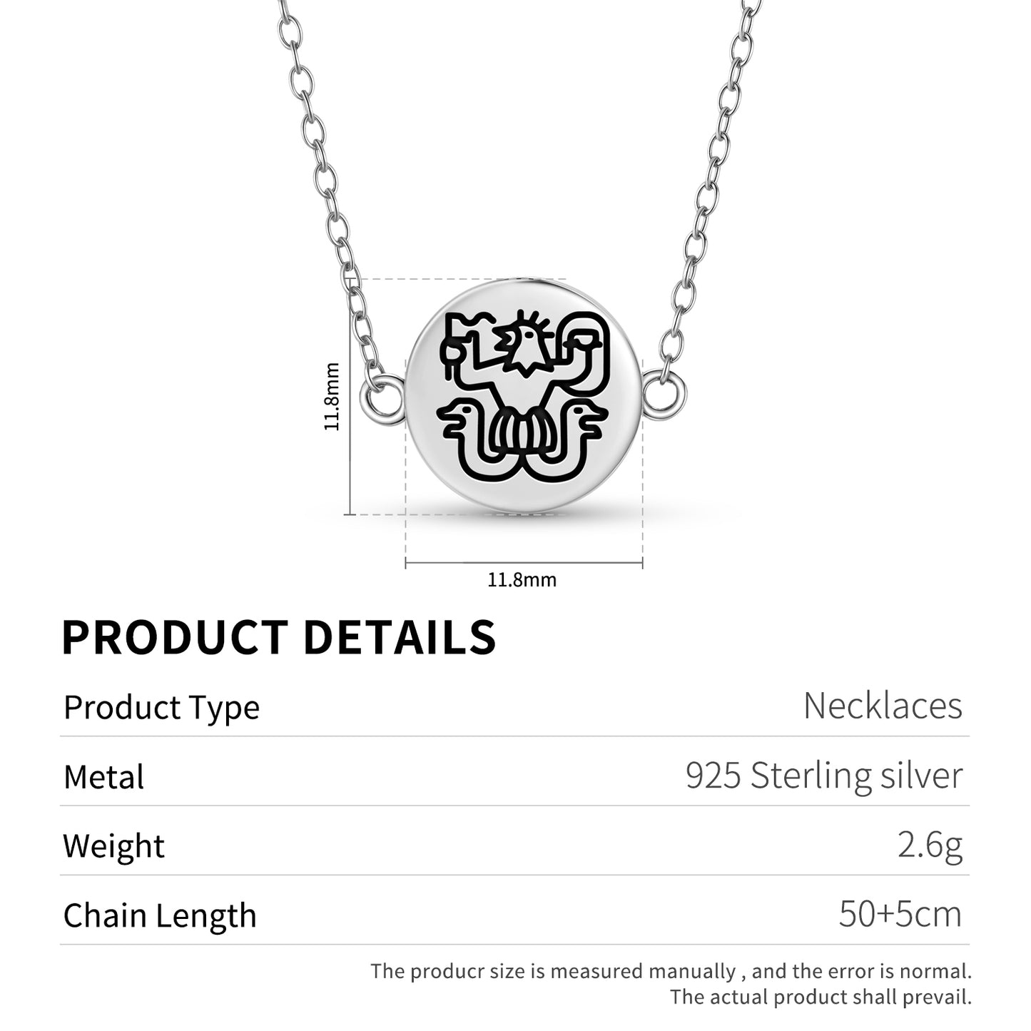 Abraxas Templar Symbols Necklace