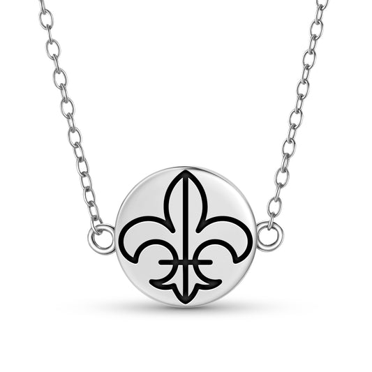 Fleur de lys Templar Symbols Necklace