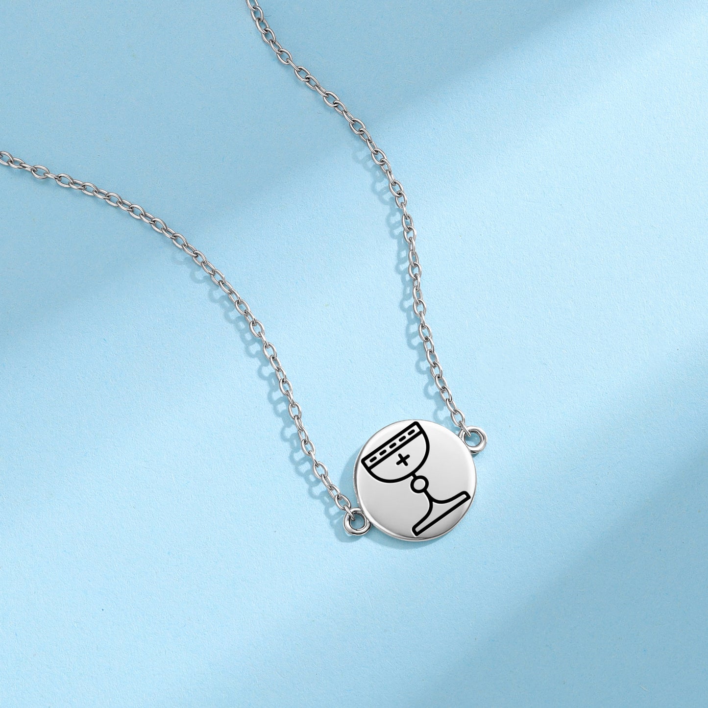 Holy Grail Templar Symbols Necklace