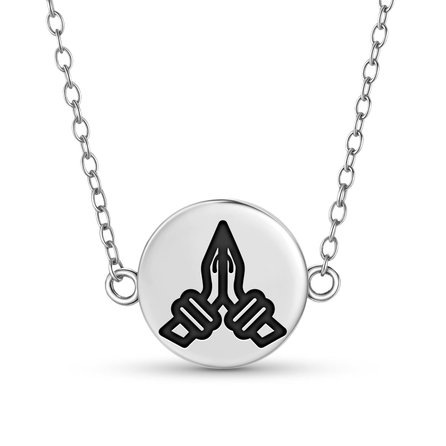 Namaste Hindu Symbols Necklace
