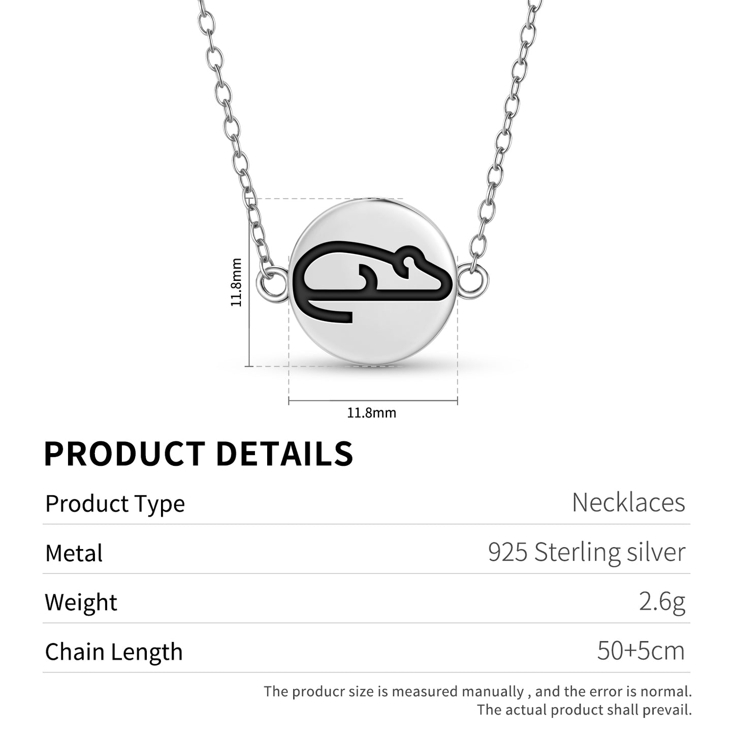 MOUSE Animal Symbols Necklace