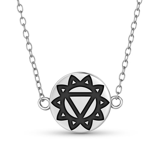 Manipura – Solar plexus chakra Chakra Symbols Necklace