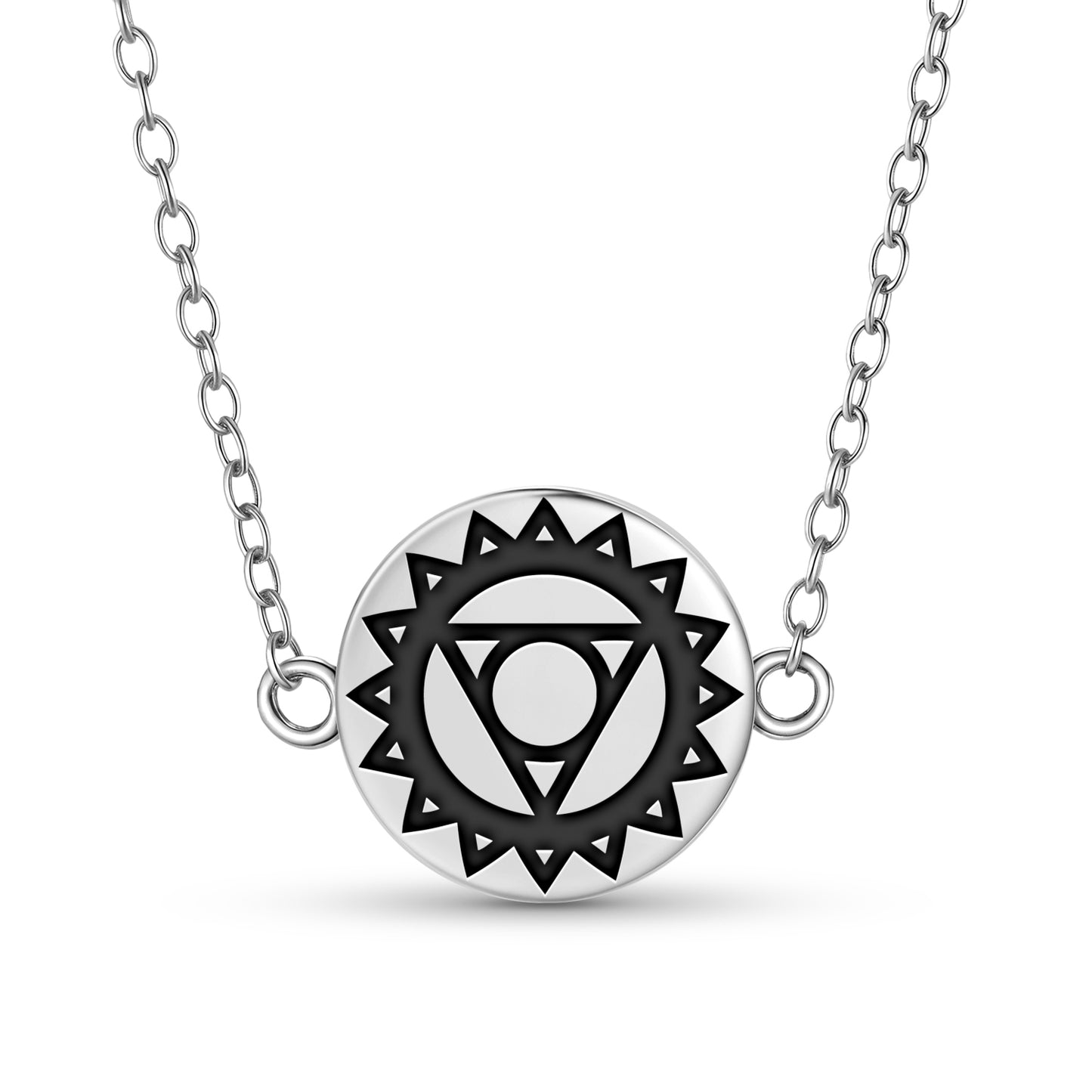Vishuddha – Throat chakra Chakra Symbols Necklace