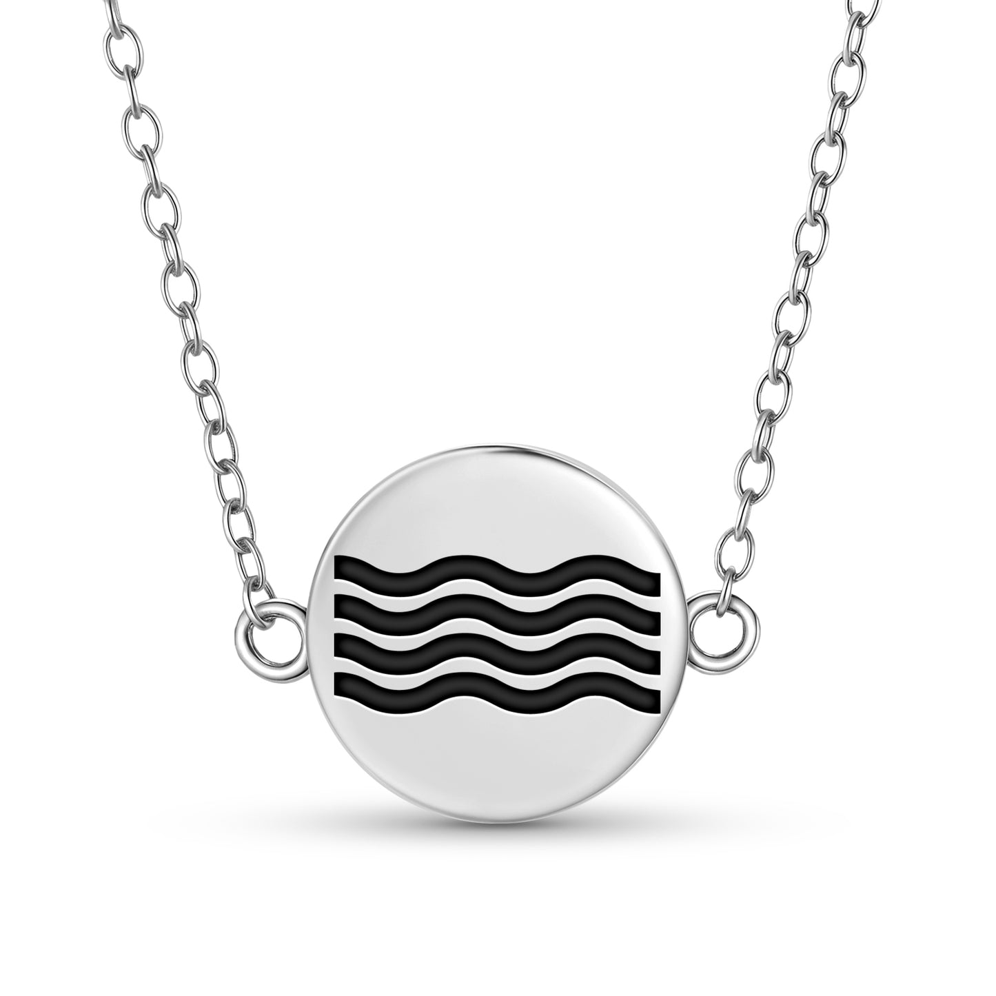 Water Mu Lemurian Symbols Necklace