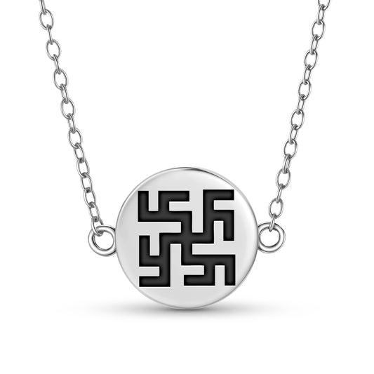 Thunder cross Latvian Symbols Necklace