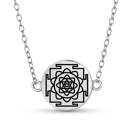 Gayatri Yantra Yantra Symbols Necklace