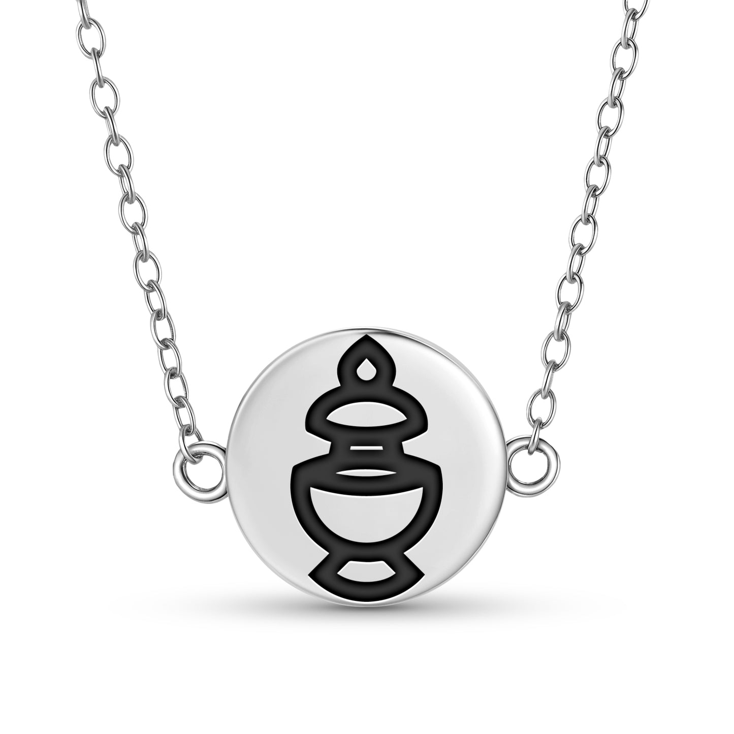Kumbha – Treasure Vase Ashtamangala Symbols Necklace