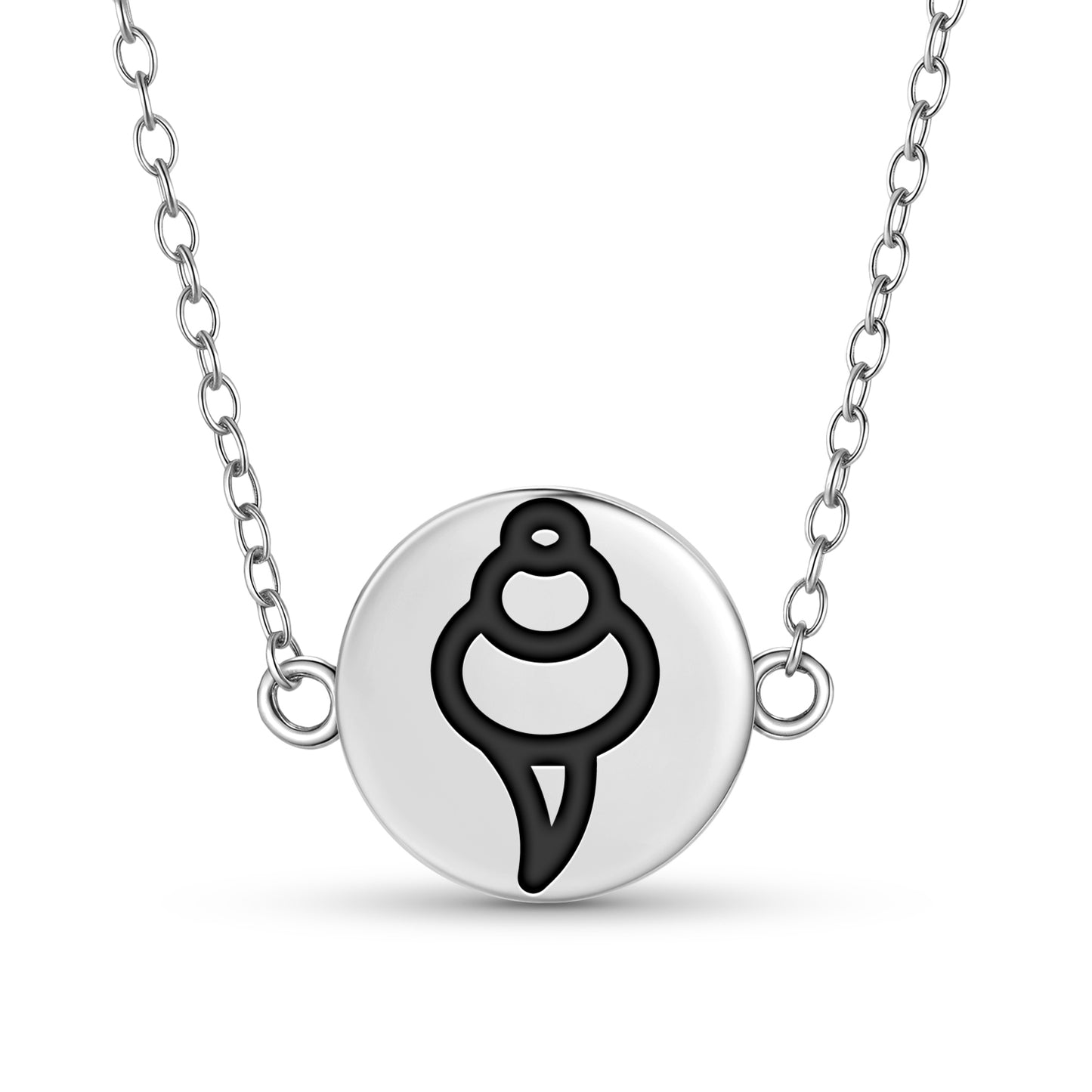 Shankha – Conch Shell Ashtamangala Symbols Necklace
