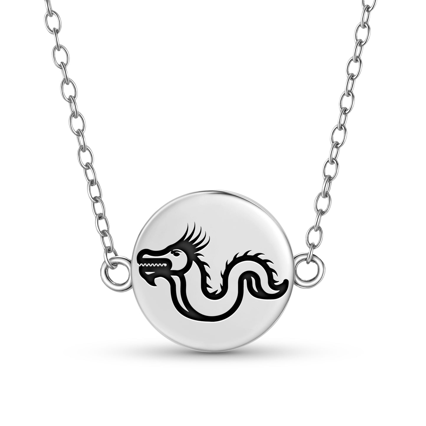 Huanglong Dragon Chinese Symbols Necklace