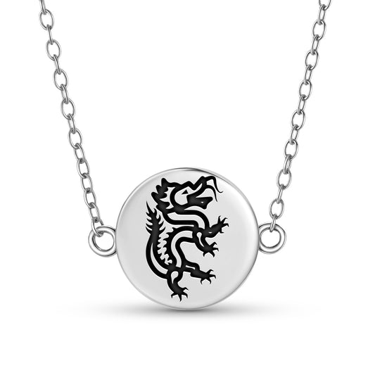 Panlong Dragon Chinese Symbols Necklace