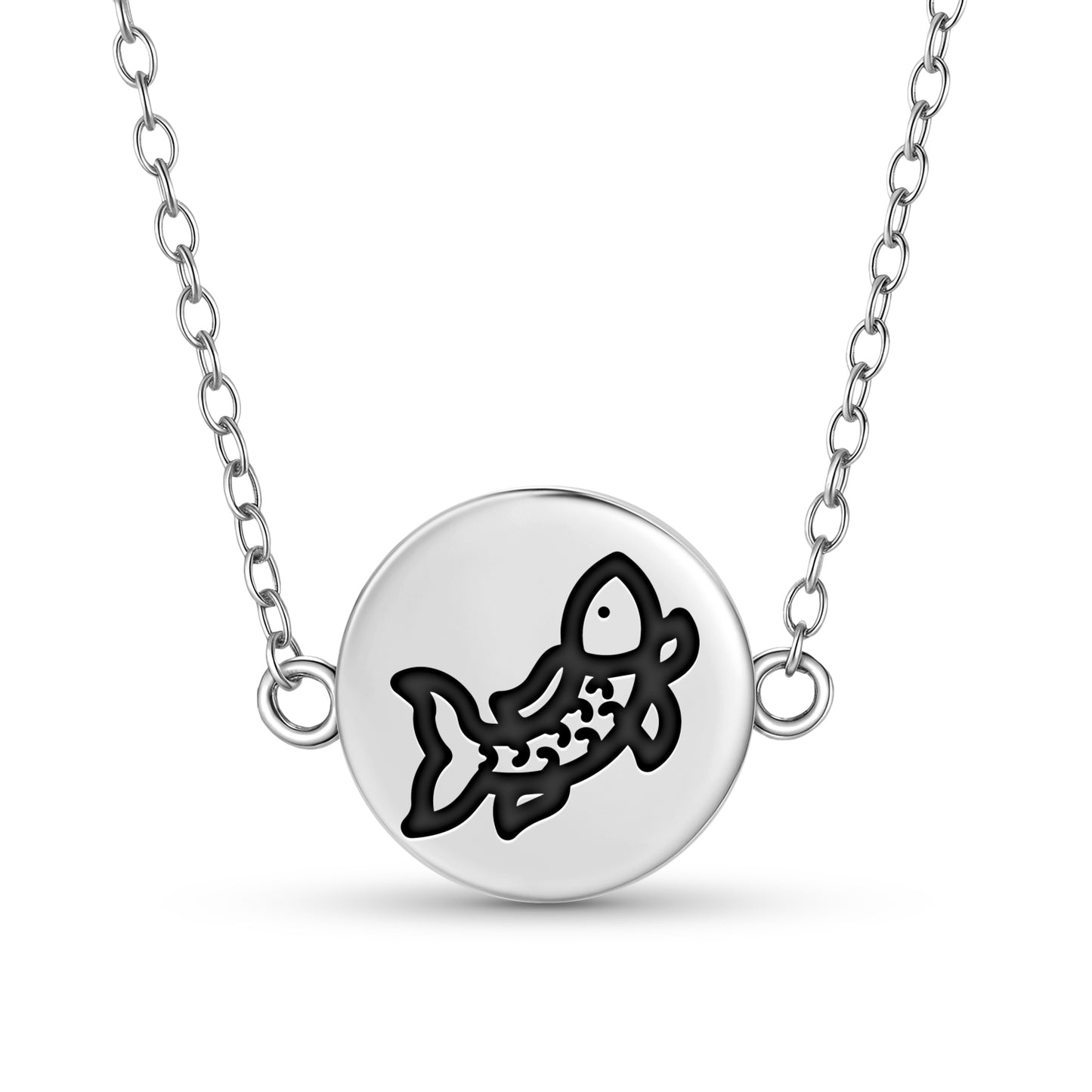 Goldfish Chinese Symbols Necklace