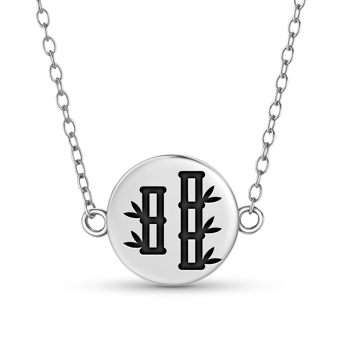 Bamboo Chinese Symbols Necklace