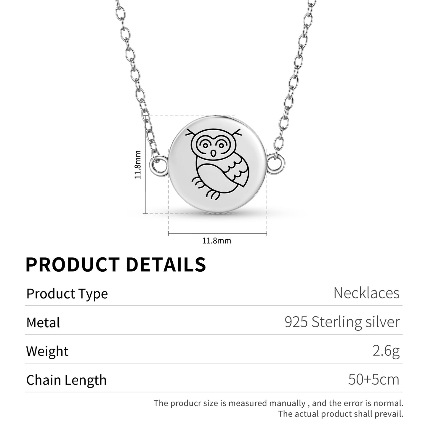 The Owl Feng shui Symbols Necklace