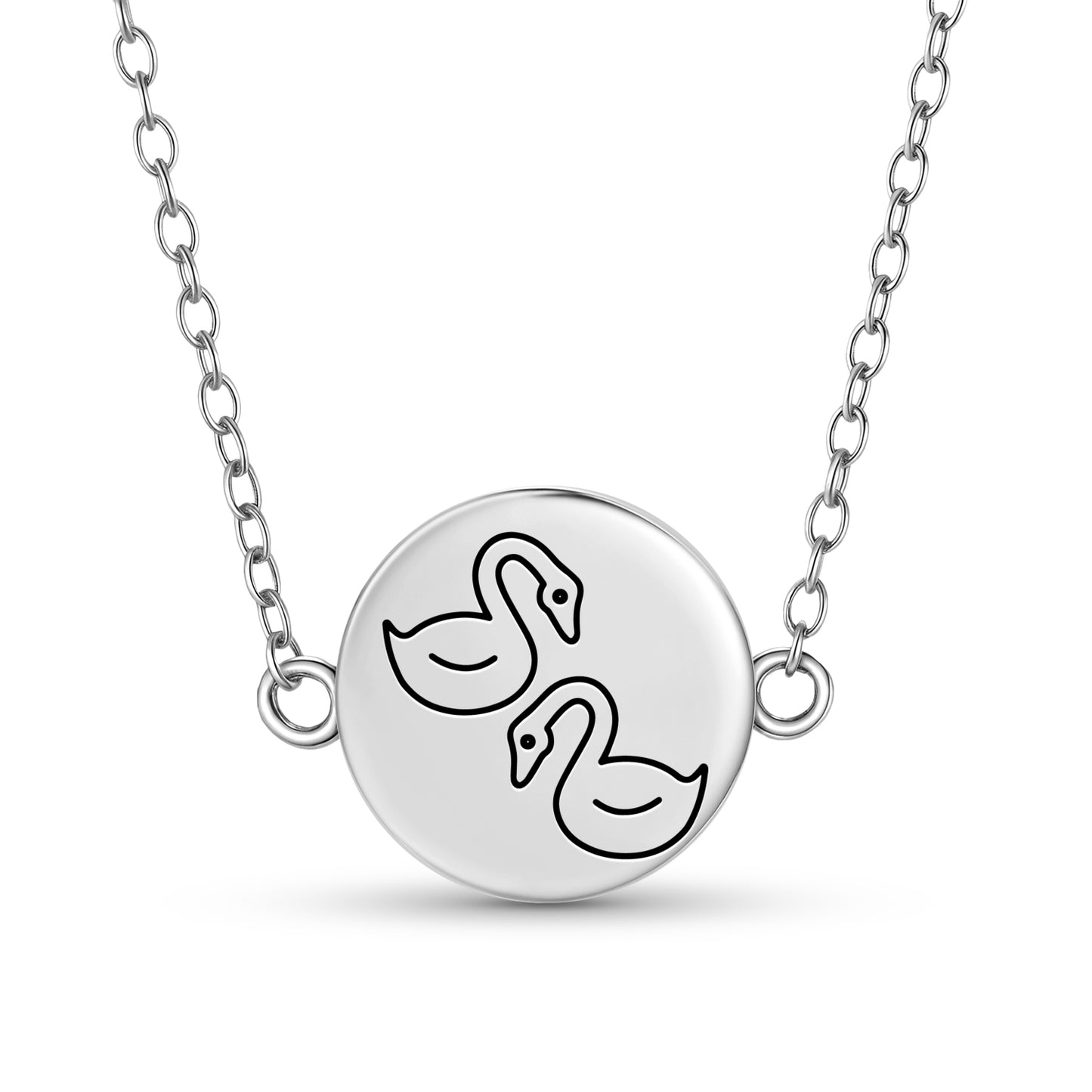 Mandarin Ducks Feng shui Symbols Necklace