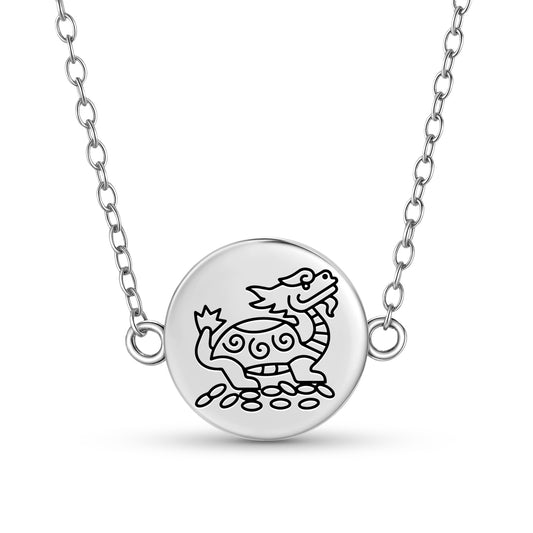 Dragon Turtle Feng shui Symbols Necklace