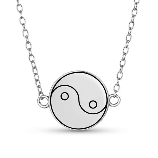 Yin Yang Feng shui Symbols Necklace