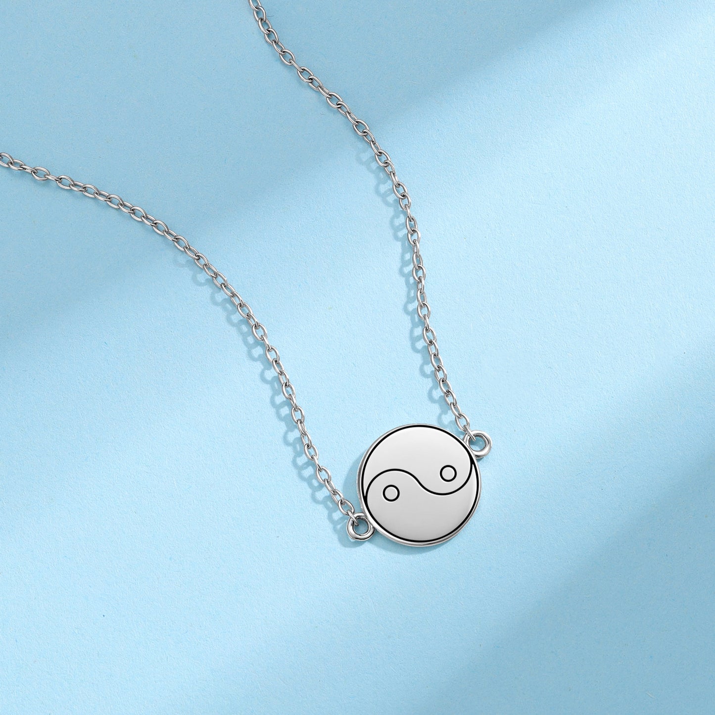 Yin Yang Feng shui Symbols Necklace
