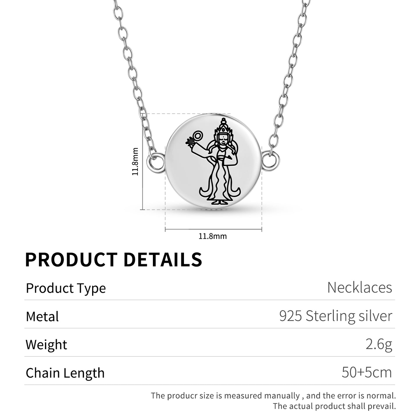 Achi Chokyi Drolma Buddhist Gods Symbols Necklace
