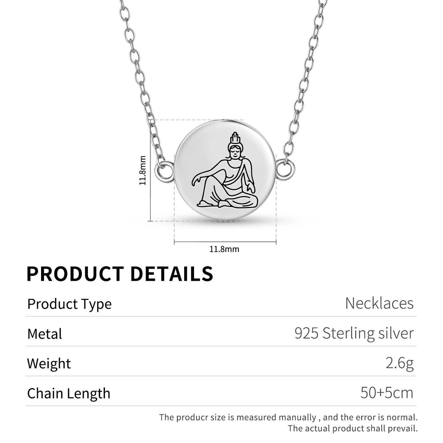 Guanyin Buddhist Gods Symbols Necklace
