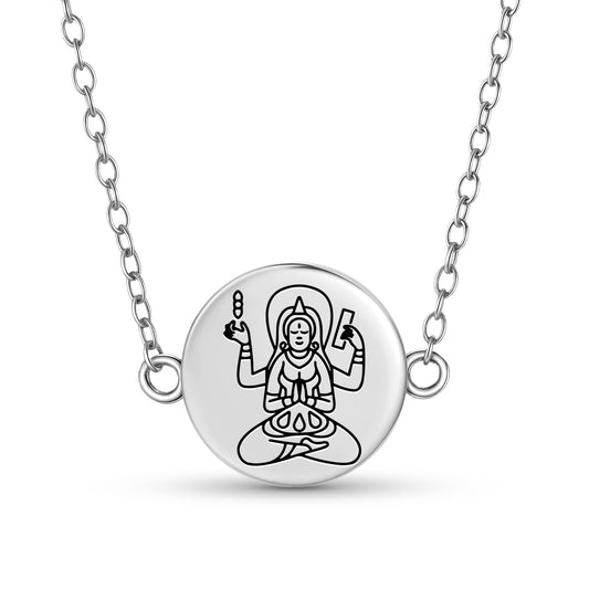 Prajnaparamita Devi Buddhist Gods Symbols Necklace