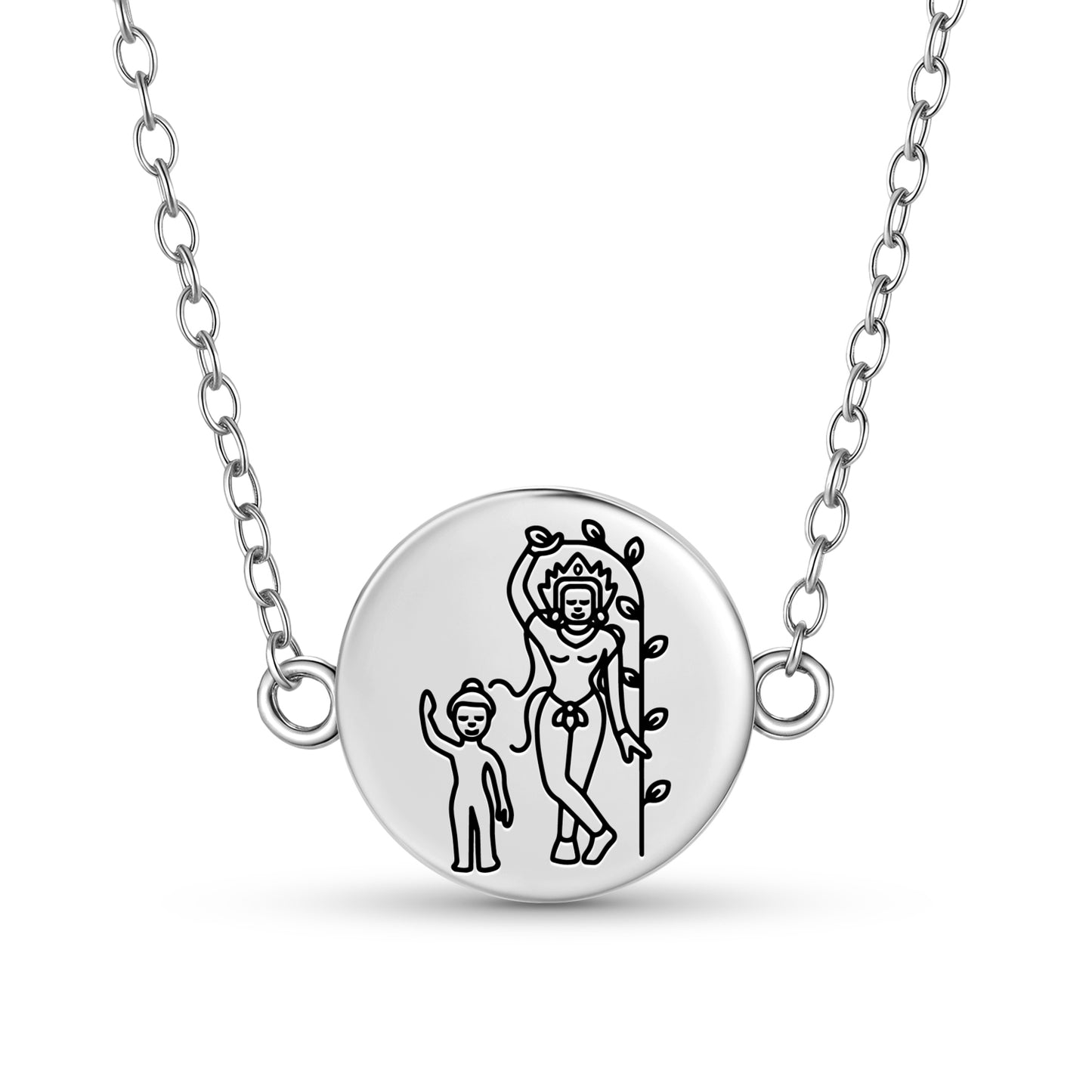 Maya Devi Buddhist Gods Symbols Necklace