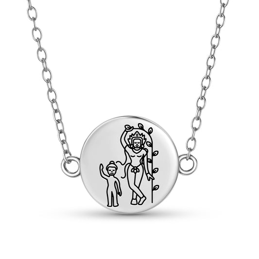 Maya Devi Buddhist Gods Symbols Necklace
