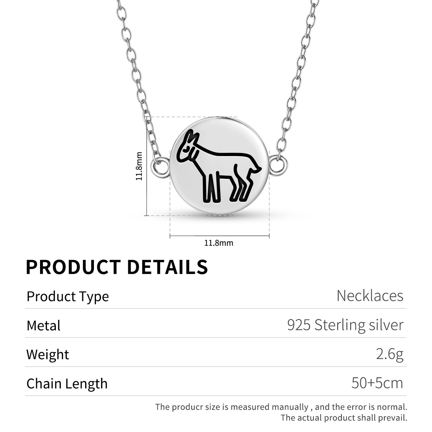 Goat Jainism Symbols Necklace